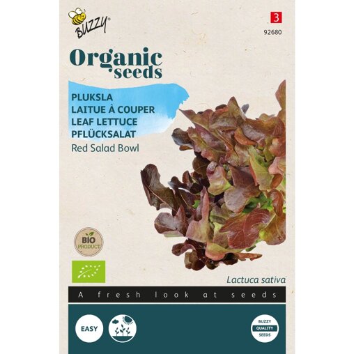 Buzzy ® BIO Pluksla Red Salad Bowl Voorzijde